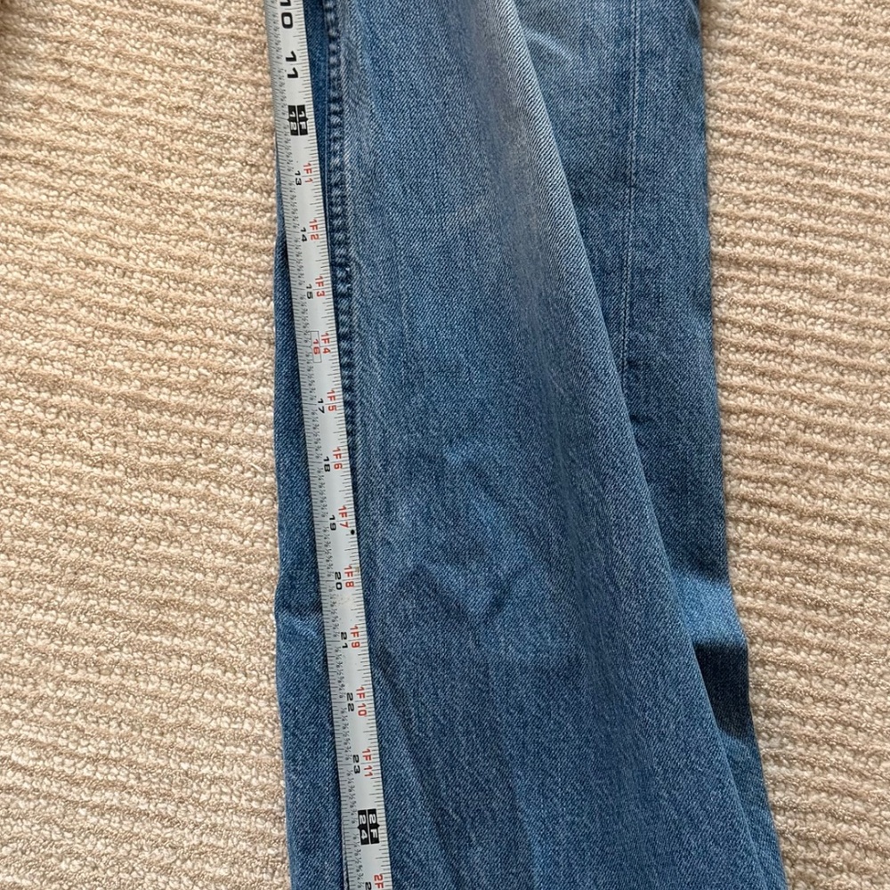 MOTHER The Patch Maven Heel Wide Leg  High Rise Jeans in Love Triangle Size 25 - Picture 9 of 12
